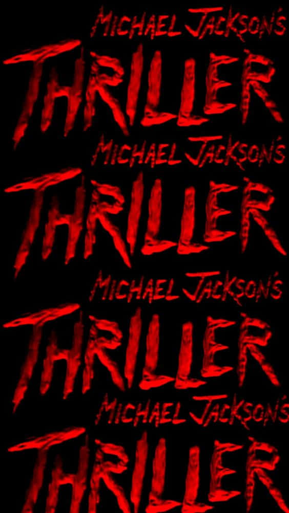 Michaeljackson I Hans Ikoniska Musikvideo Thriller. Wallpaper