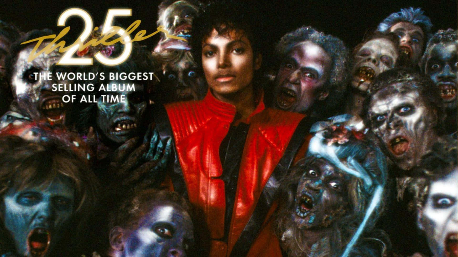 Michael Jackson in Thriller Music Video Wallpaper
