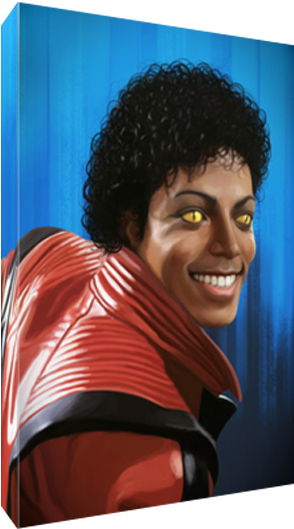 Michael Jackson Thriller Smile Illustration PNG
