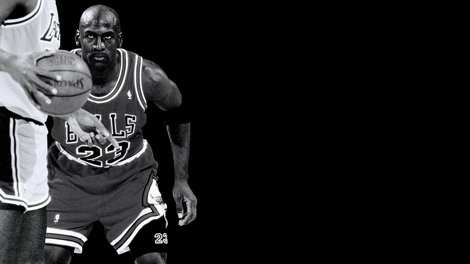 Michael Jordan Black And White Picture