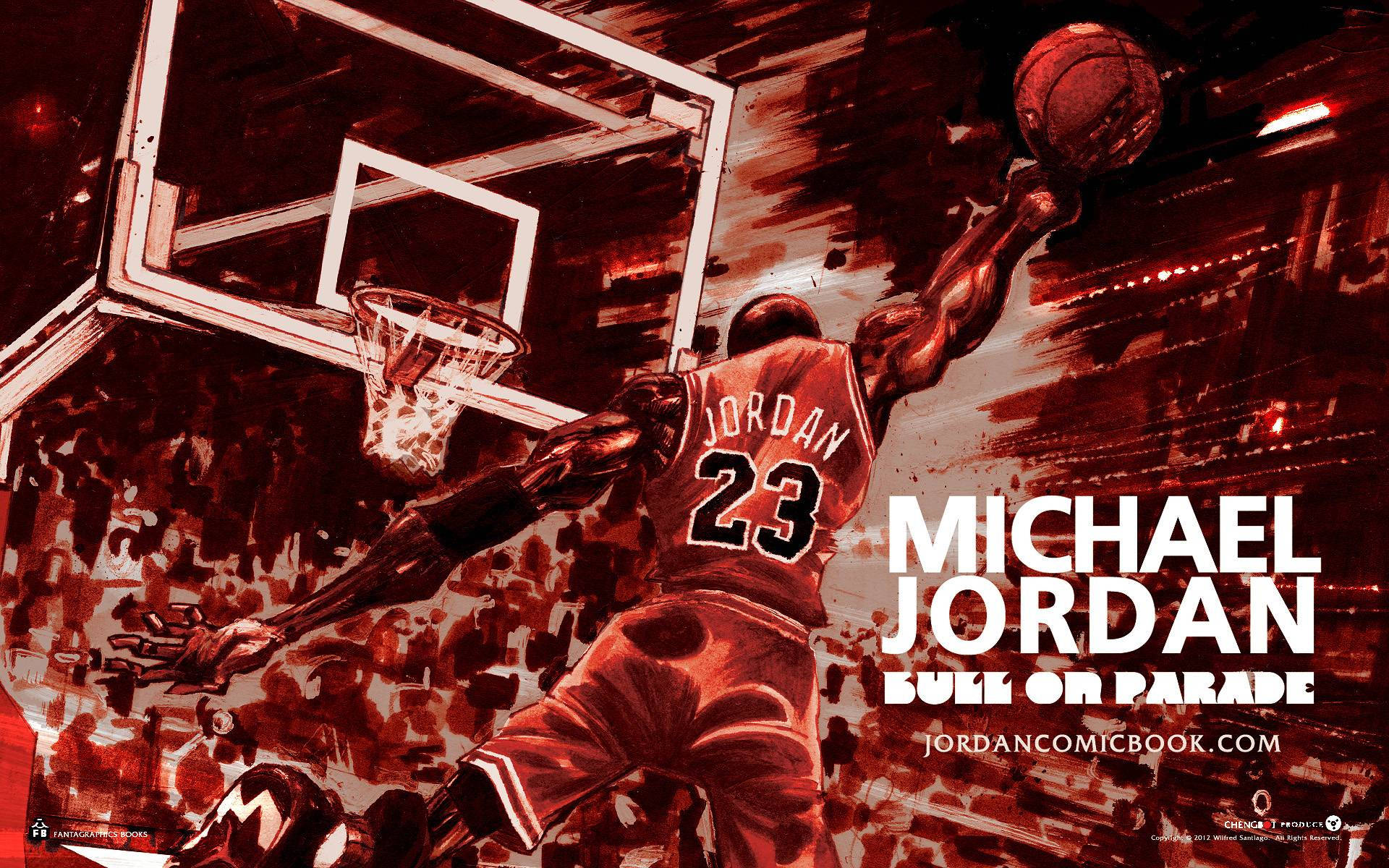 Michael Jordan Leading the Bulls to Victory Wallpaper