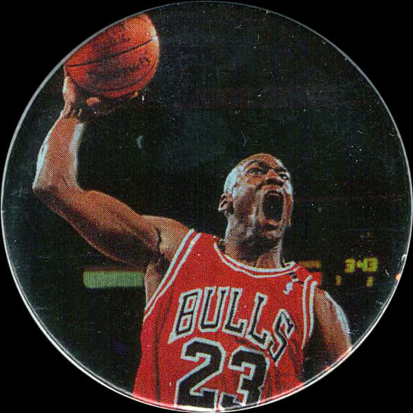 Michael Jordan Bulls23 Dunking PNG