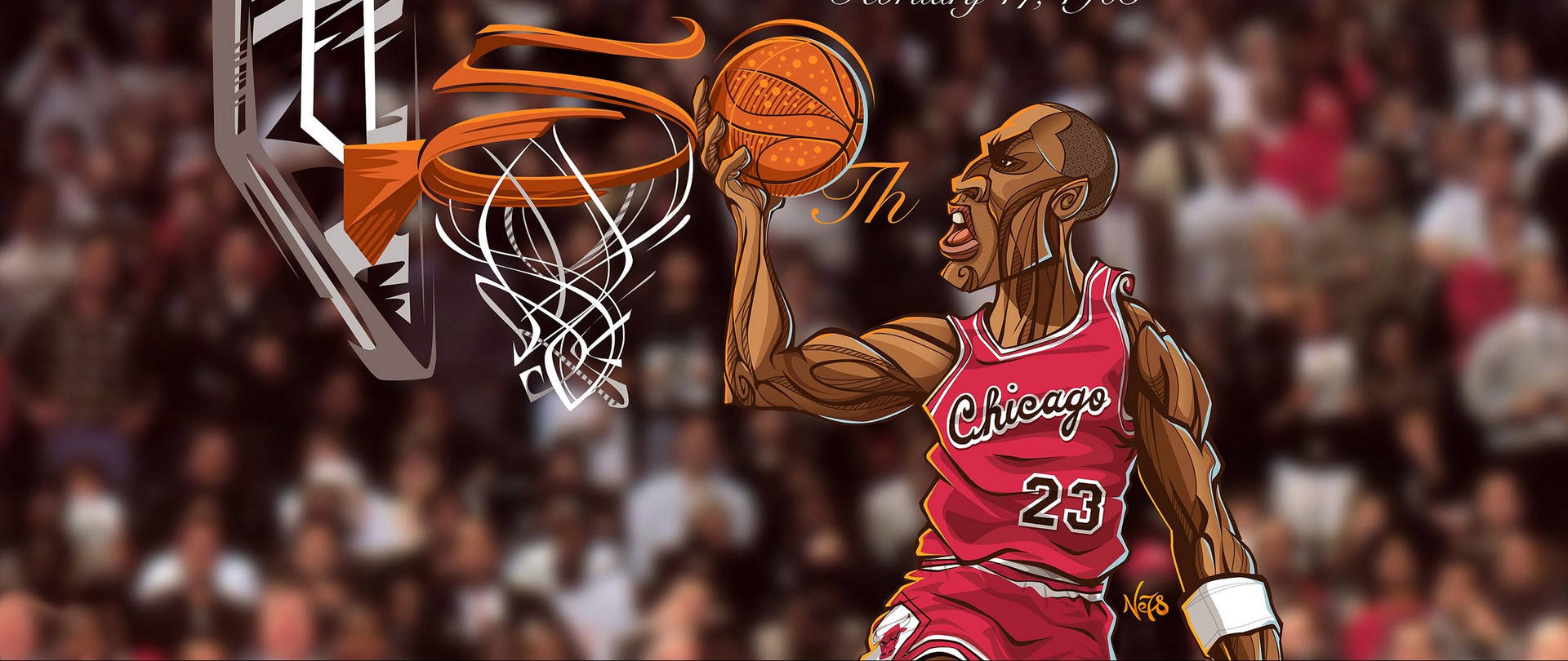 Michael Jordan Cartoon Art Picture