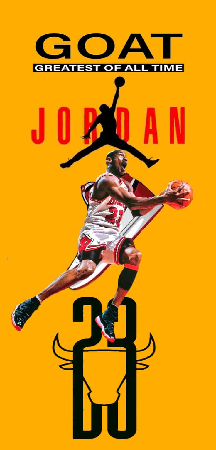 Michael Jordan G O A T Poster Wallpaper