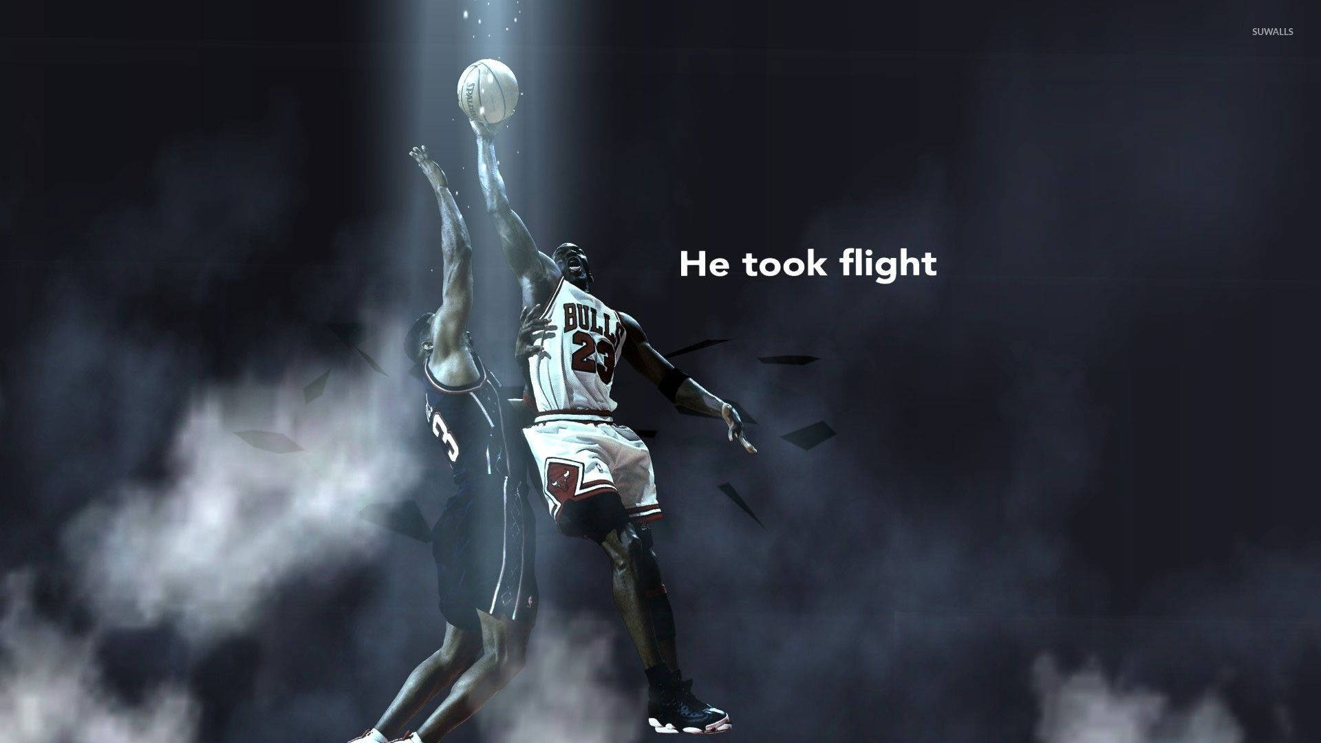 Michael Jordan Hd And His Opponent Picture