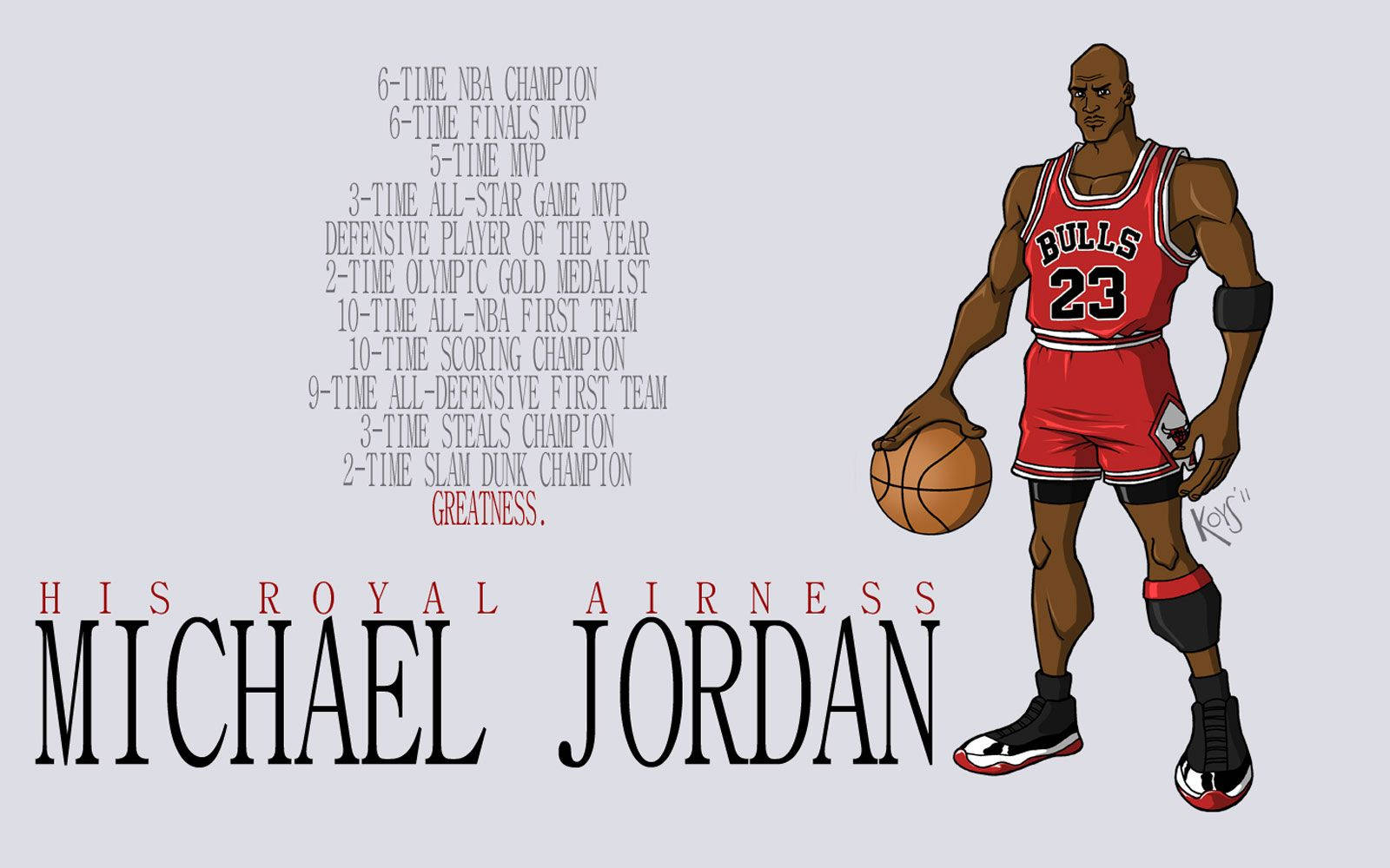 Michael Jordan Hd Comical Image Wallpaper