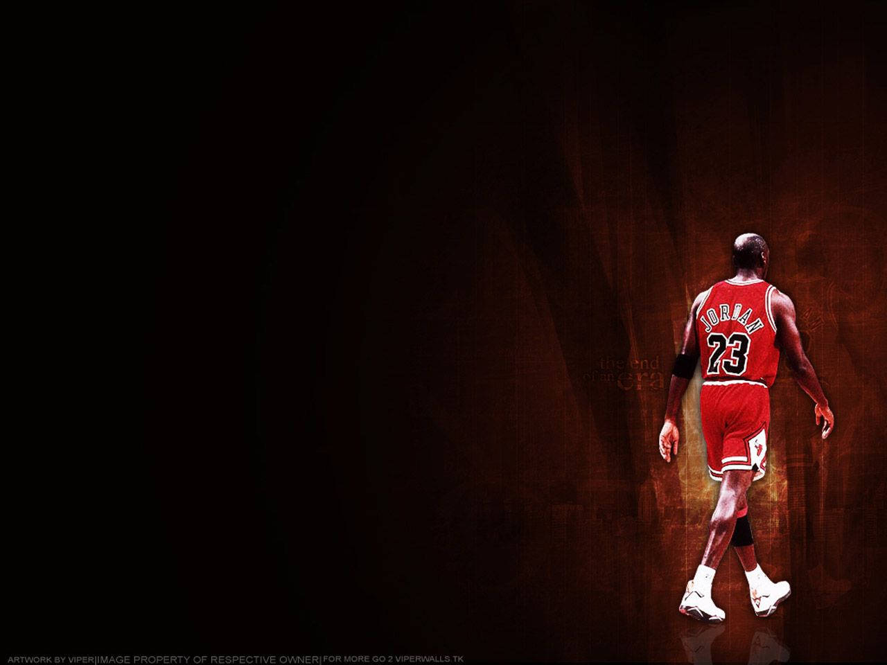 Michael Jordan HD forlader domstolsbaggrunden: Wallpaper