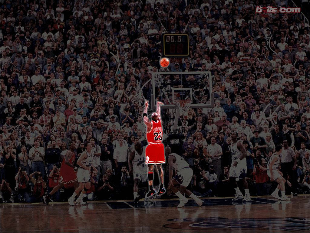 Michael Jordan Hd Shooting Free Throw Background