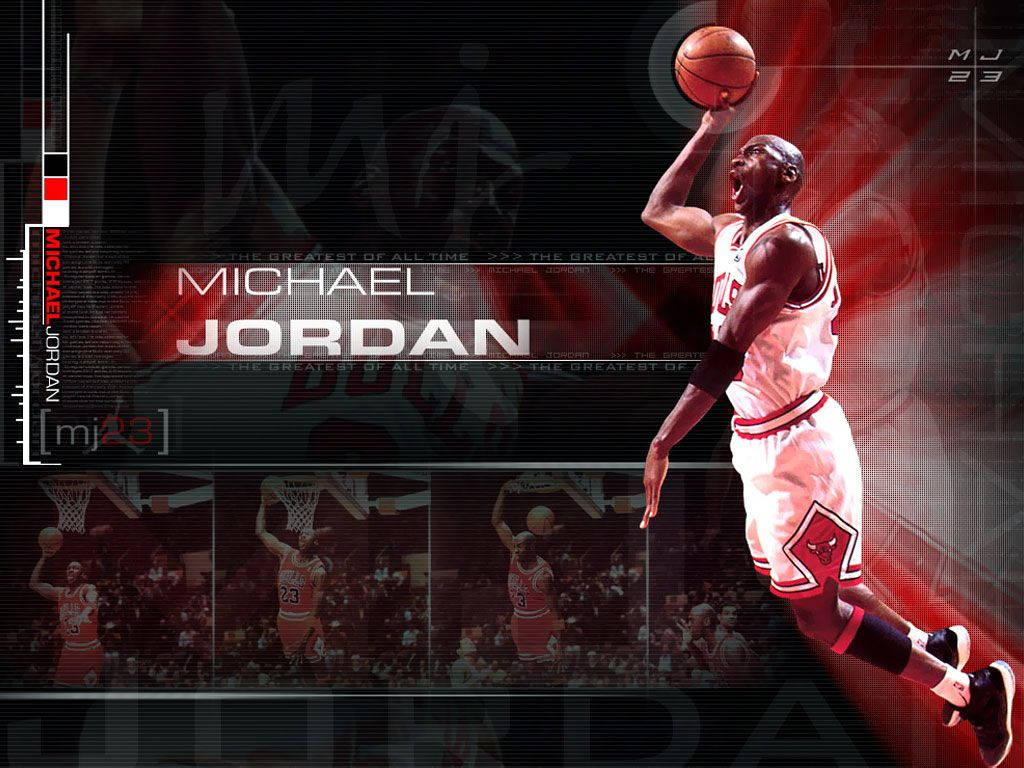 Michael Jordan Hd With Name Title Picture