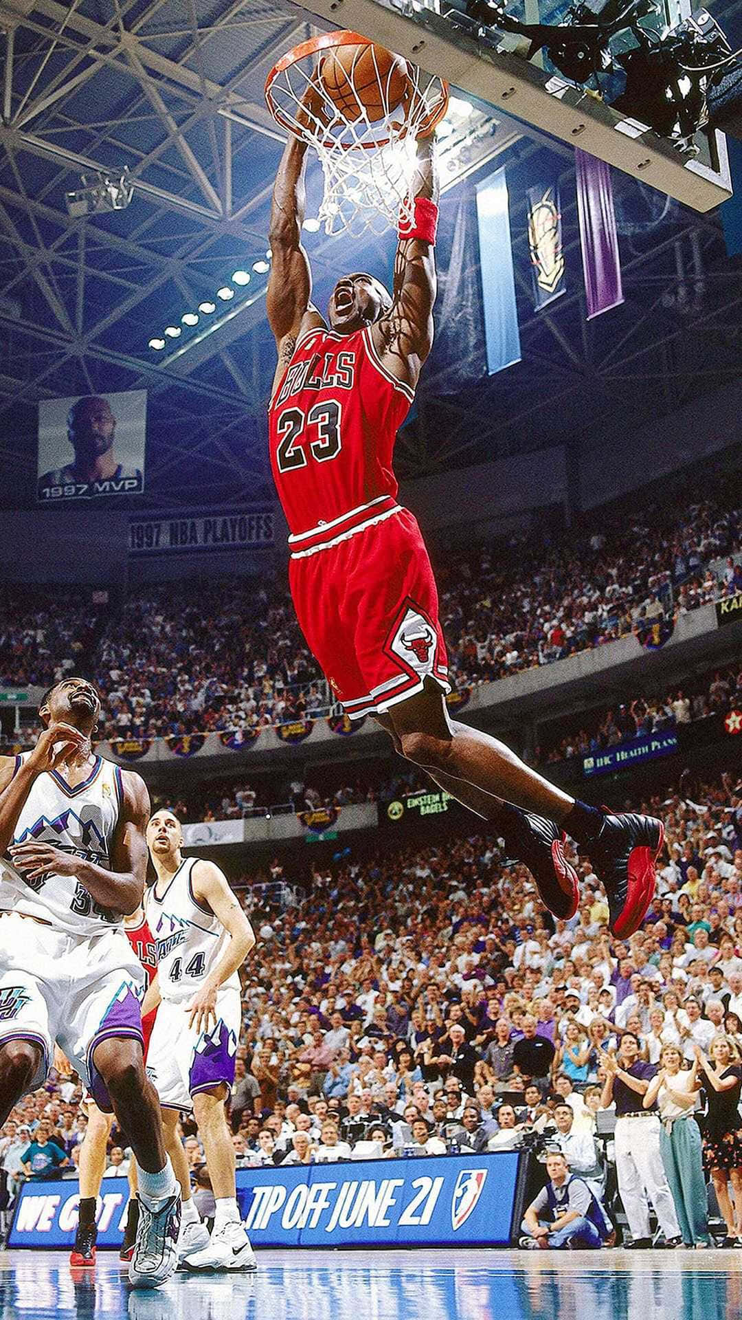 Michael Jordan In Action