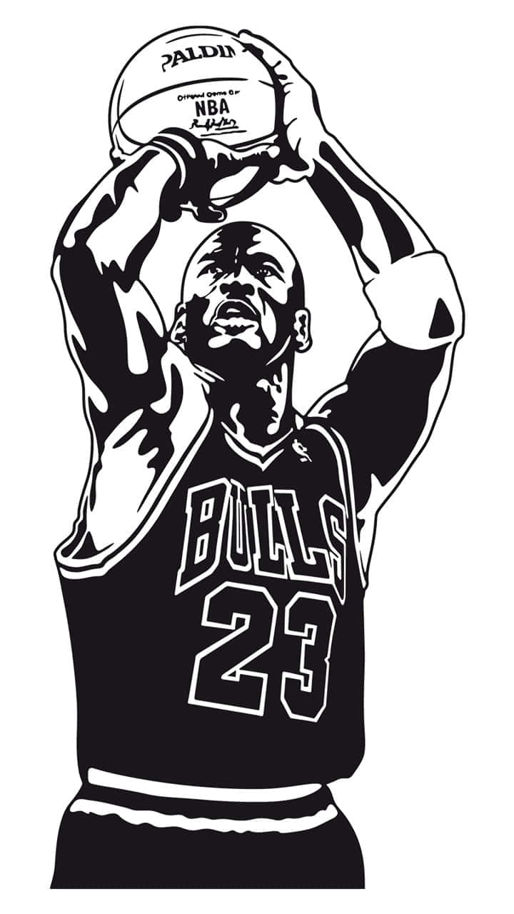 Få den ikoniske stil fra Michael Jordan på din iPhone! Wallpaper