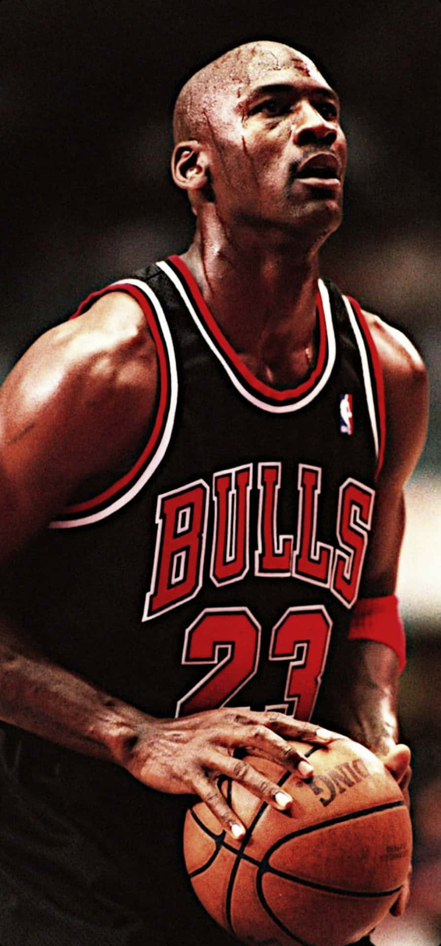1.  Michael Jordan Swish On His Iphone Wallpaper