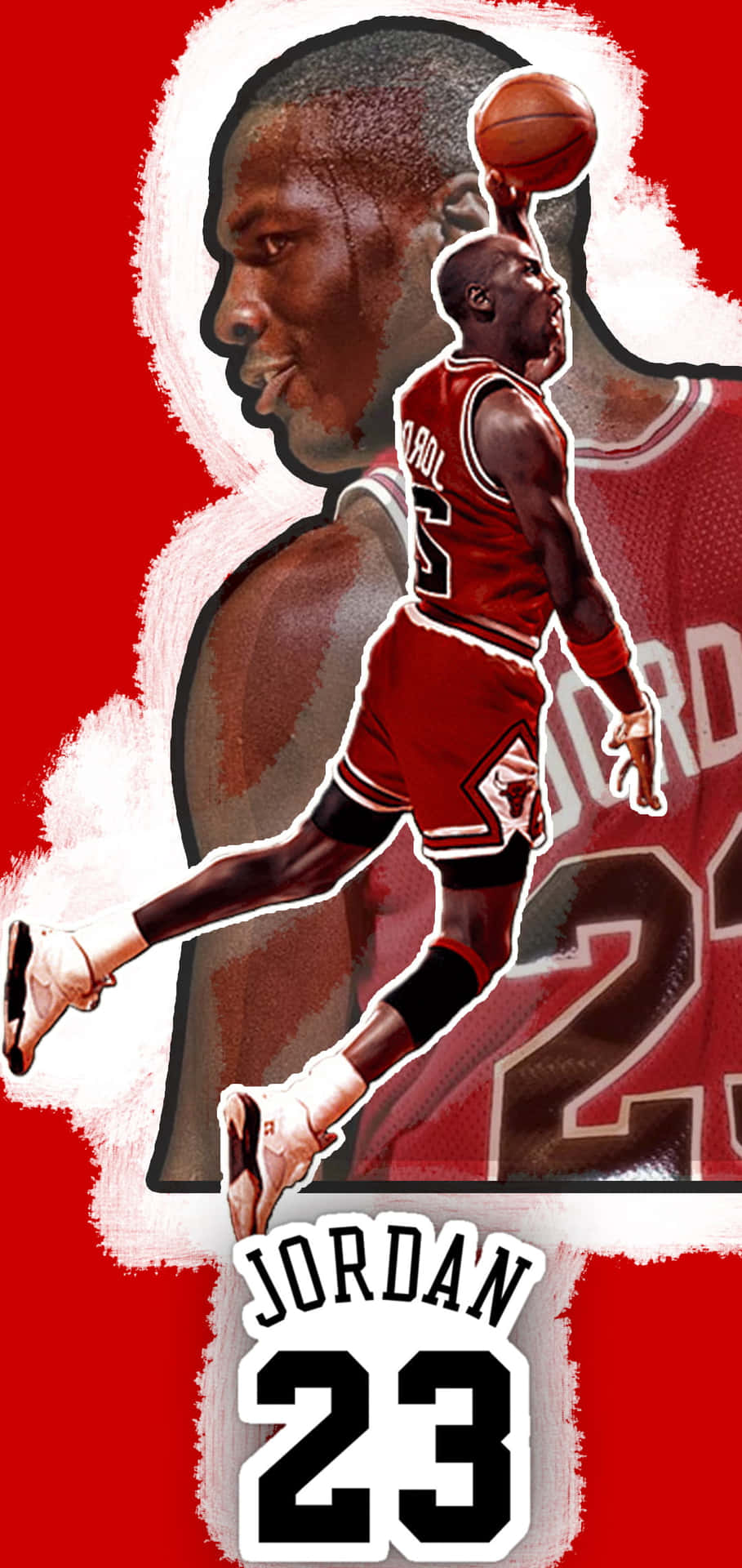 Iconadi Stile Michael Jordan Sull'ultimo Iphone Sfondo