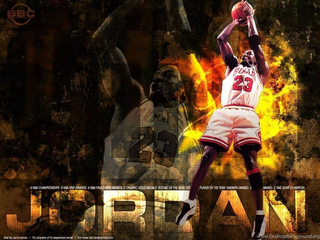 Michael Jordan Name Title Background Picture