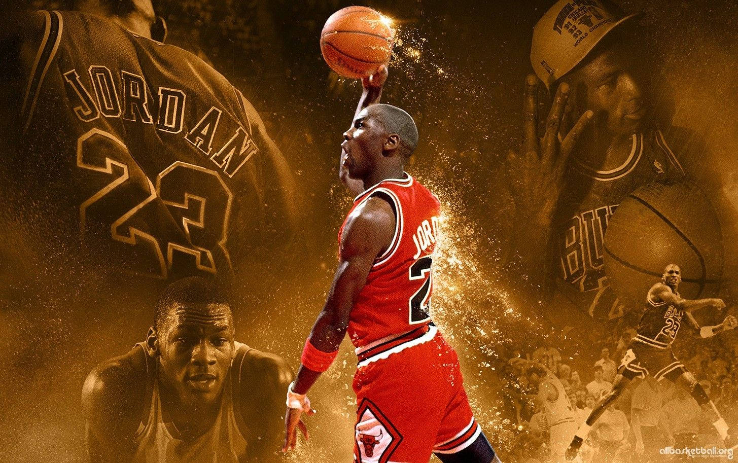 The legendary Michael Jordan is the cover athlete for NBA 2K16 Wallpaper
