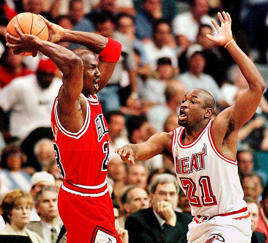 Einporträt Der Basketballgröße Michael Jordan.