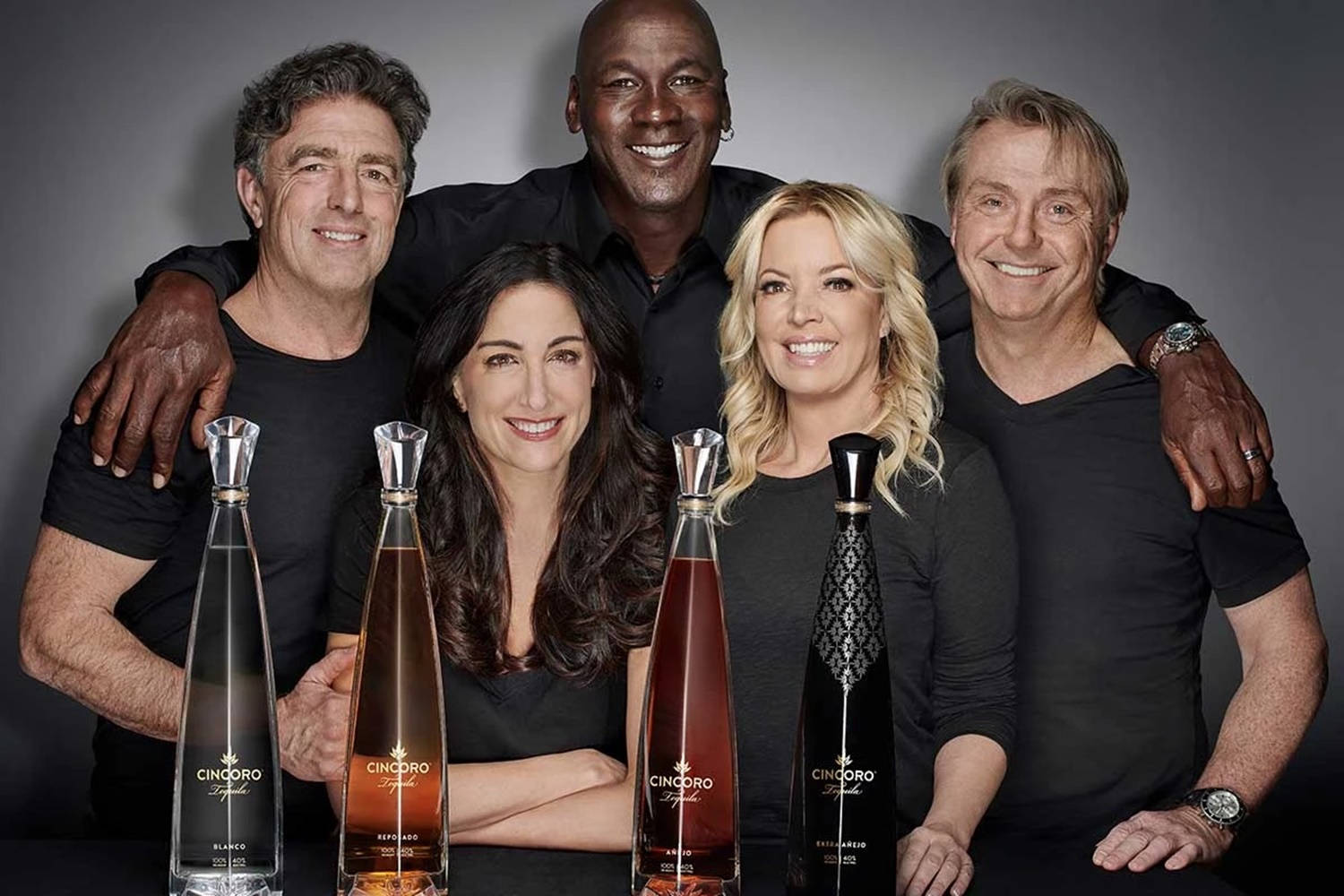 Michael Jordan With Cincoro Tequila Founders Picture
