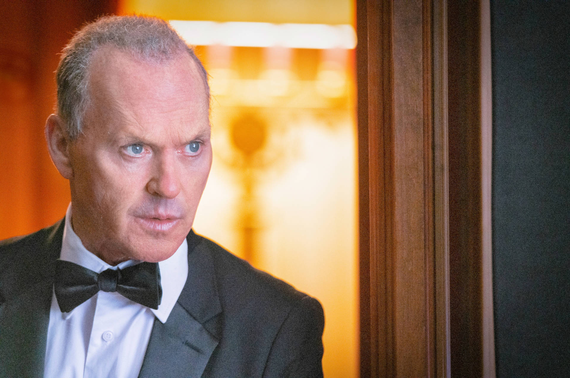 Bold and Resolute, Michael Keaton in The Protege Action Film Wallpaper