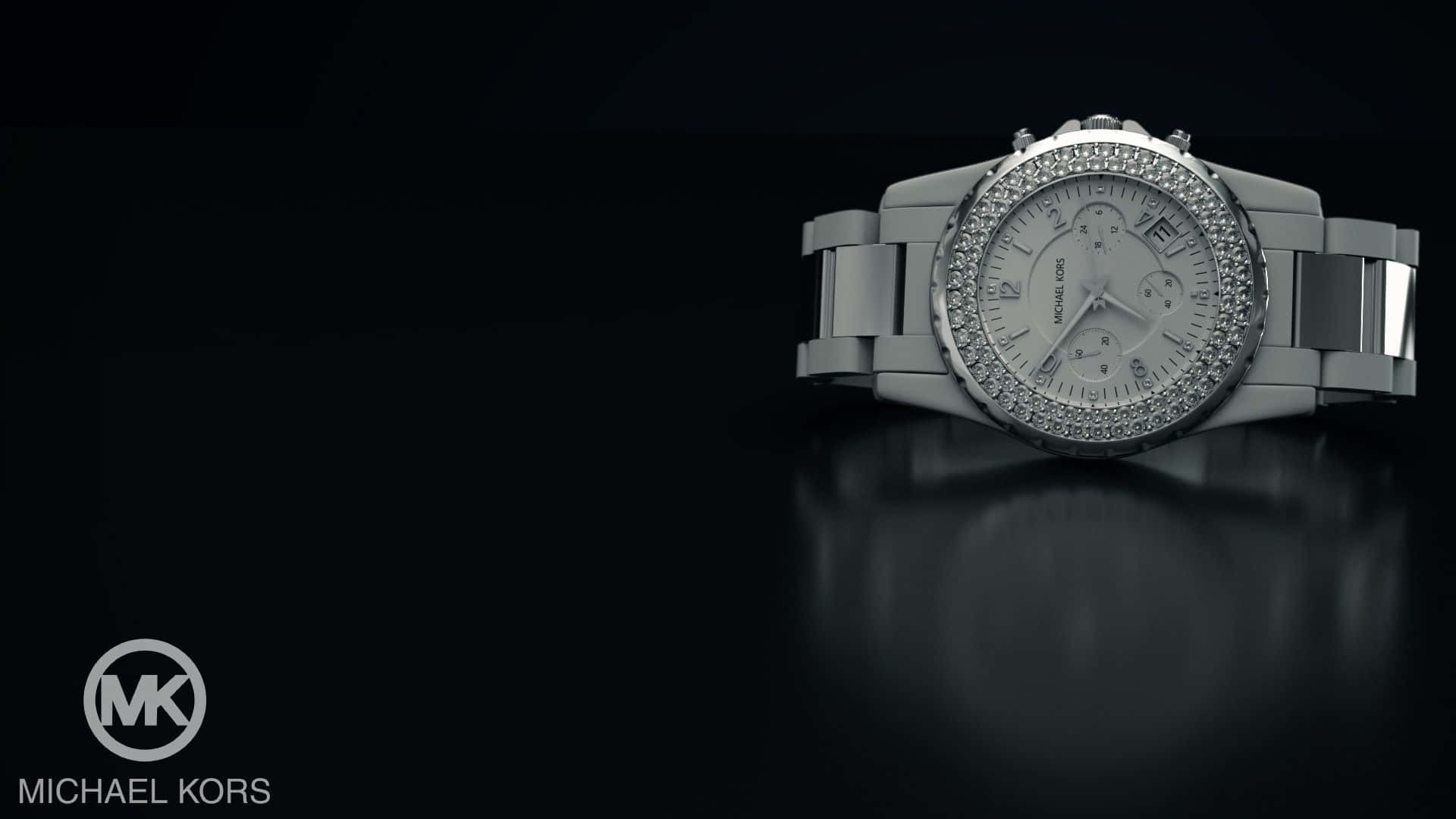 Relojesmichael Kors - Un Reloj Plateado Con Diamantes