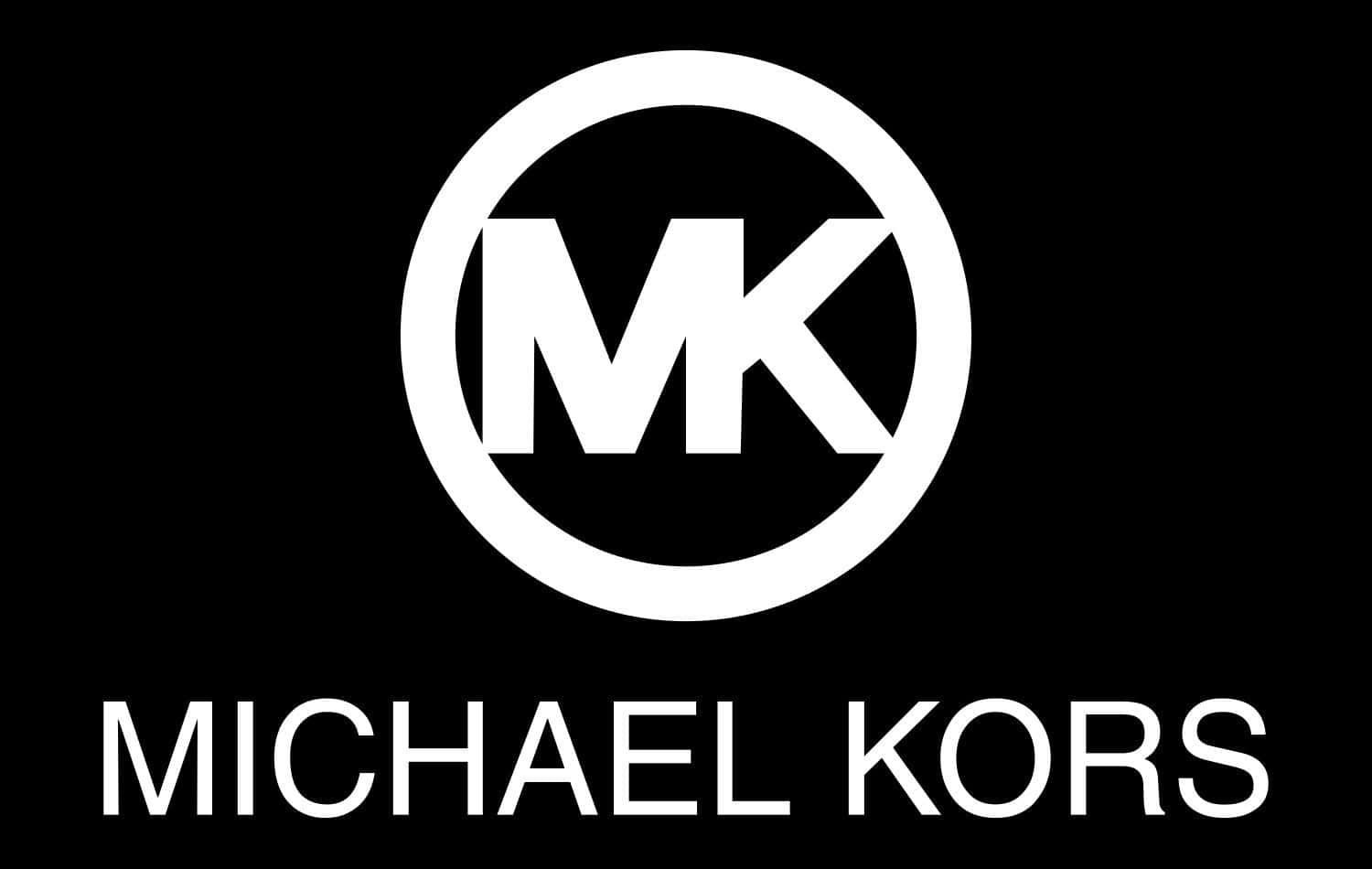 Download Michael Kors Logo On A Black Background | Wallpapers.com