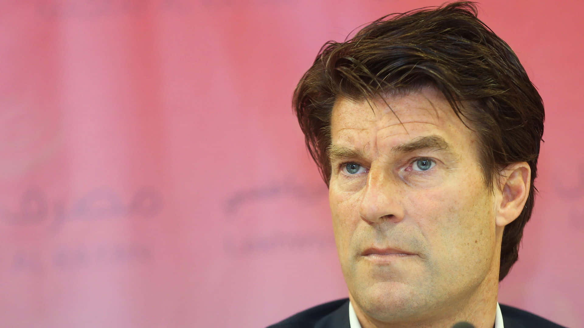 Michael Laudrup Looks On At Press Conference Wallpaper