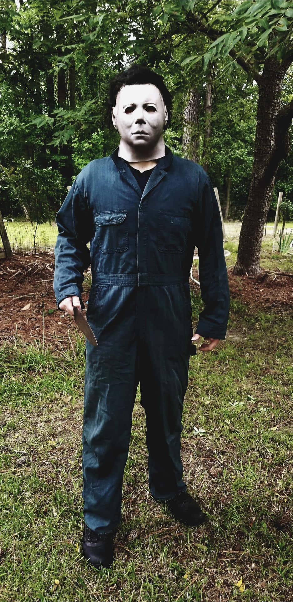 Michael Myers Costume Outdoors Wallpaper