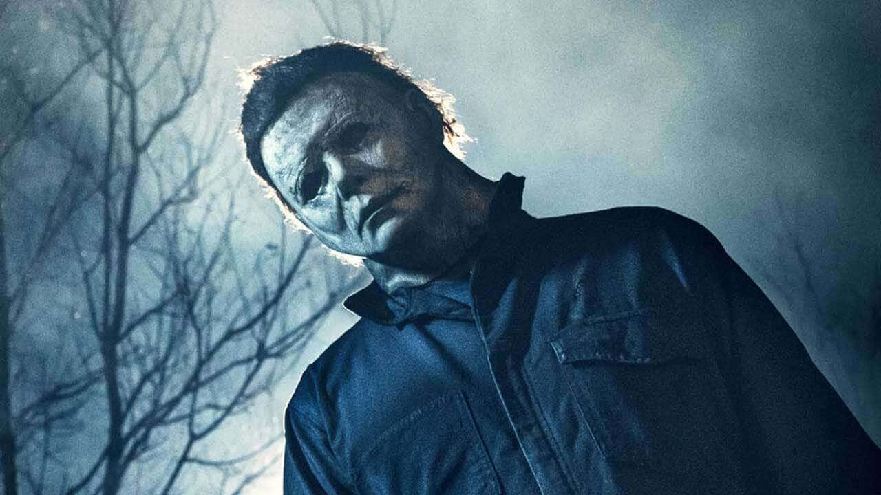 Michael Myers Halloween Slutt Natt Scene Bakgrunnsbildet