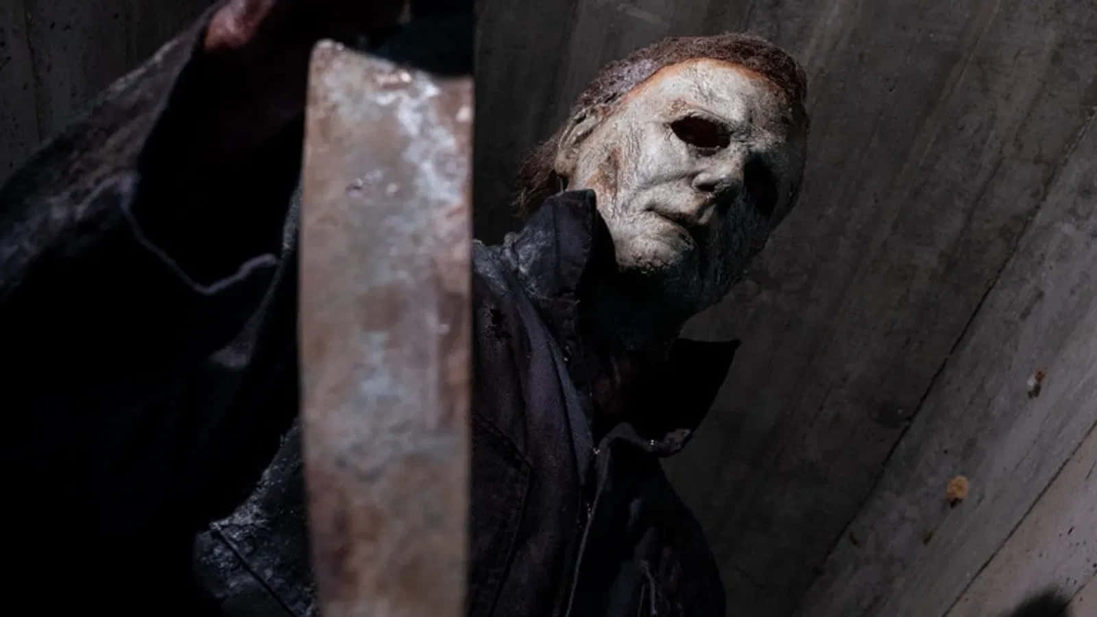 Michael Myers Halloween Ends Blikk Bakgrunnsbildet