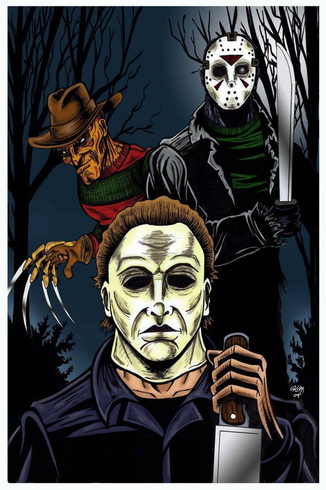 Vis din yndlings horrorfilm med Michael Myers iPhone tapeter. Wallpaper