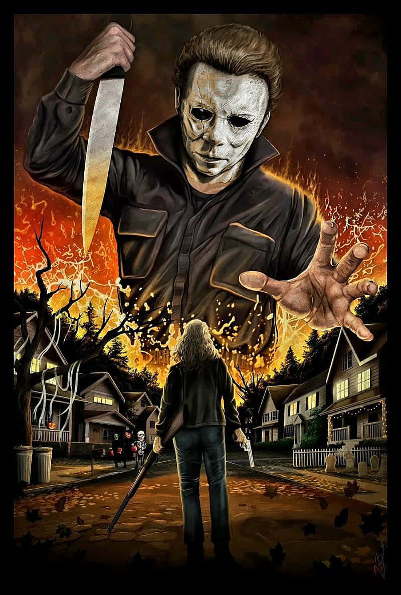 Download A close up look of Michael Myers phone Wallpaper  Wallpaperscom