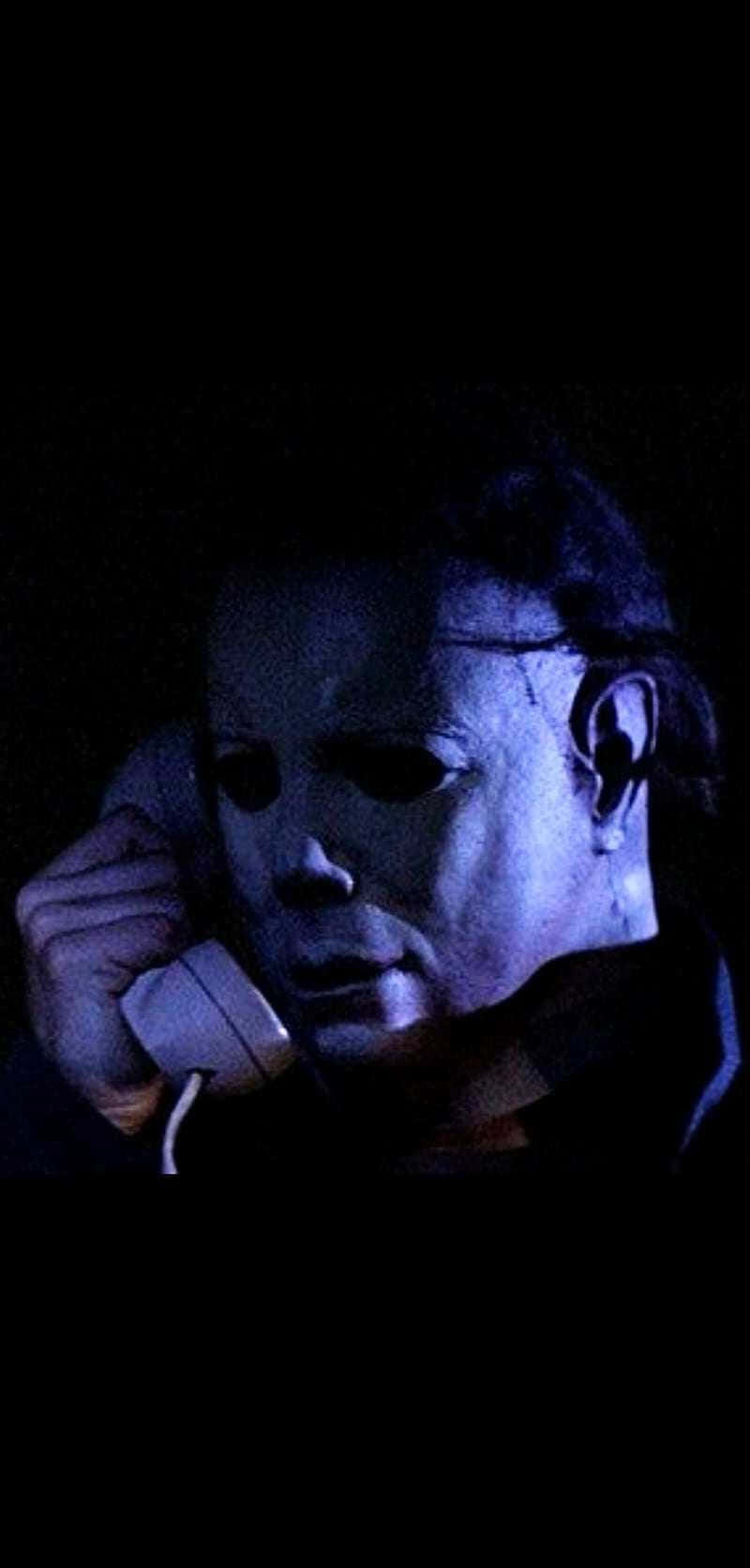 Michael Myers On A Phone Wallpaper