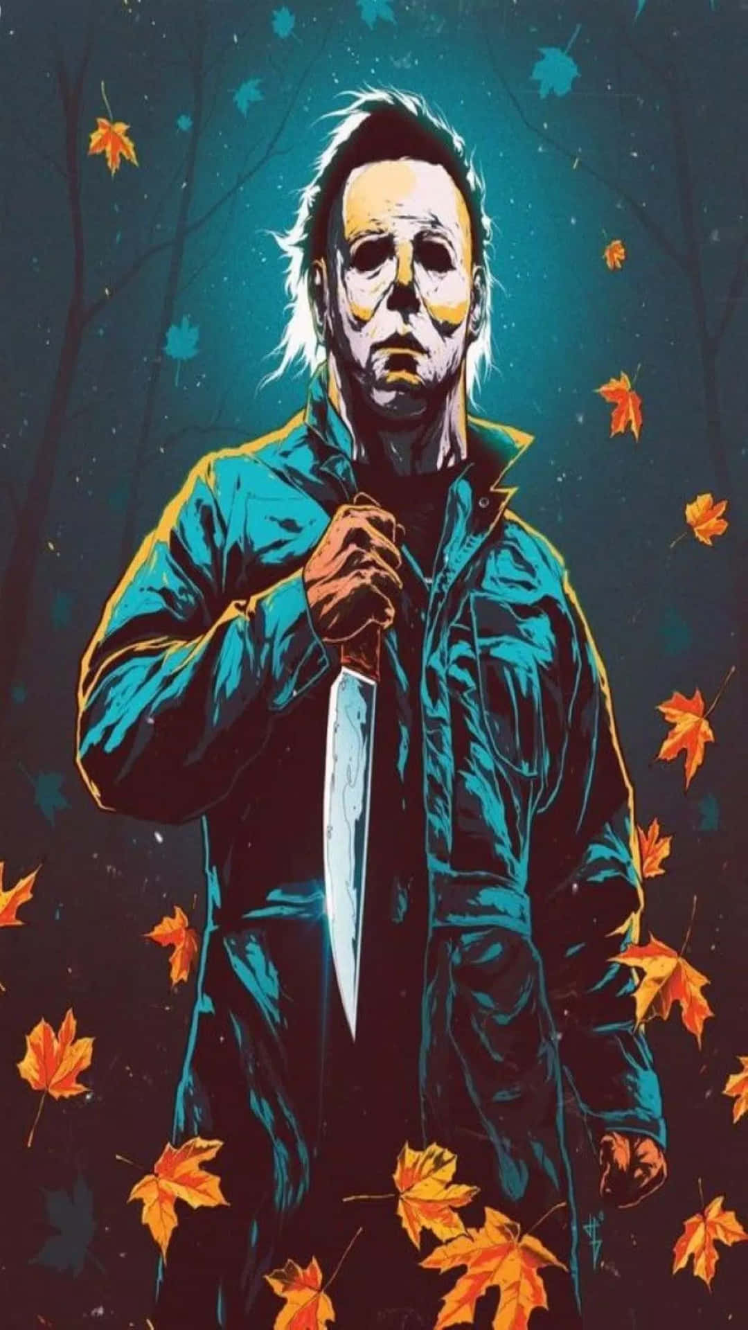 Keep Track Of Your Contacts With Michael Myers Phone Wallpaper