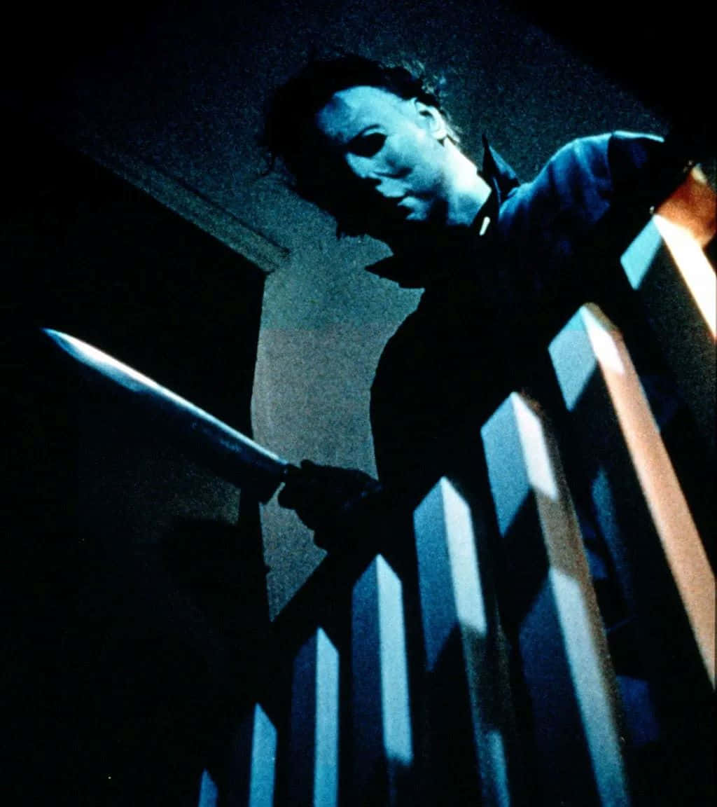 Michael Myers With Knife Aesthetic Wallpaper