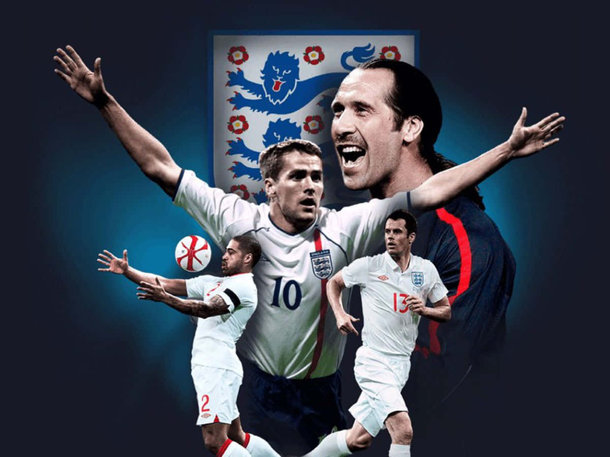 Michaelowen Con El Equipo De Inglaterra En Soccer Aid. Fondo de pantalla