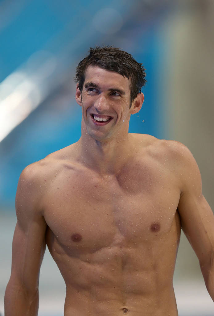 Osorriso Encantador De Michael Phelps. Papel de Parede