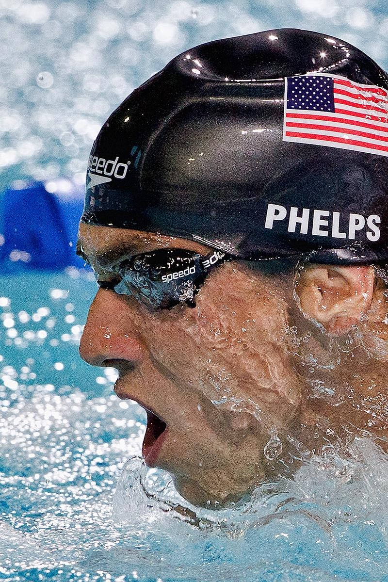 Michael Phelps Closeup Skud Wallpaper