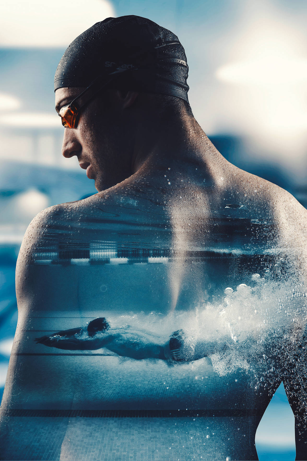 Download Michael Phelps Creative Shot Wallpaper 