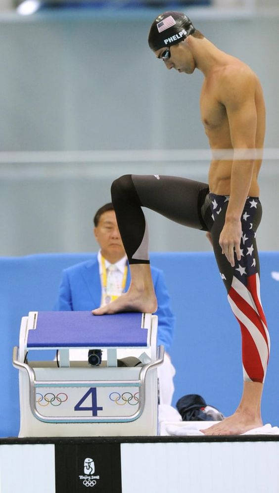 Download Michael Phelps Diving Platform Wallpaper 