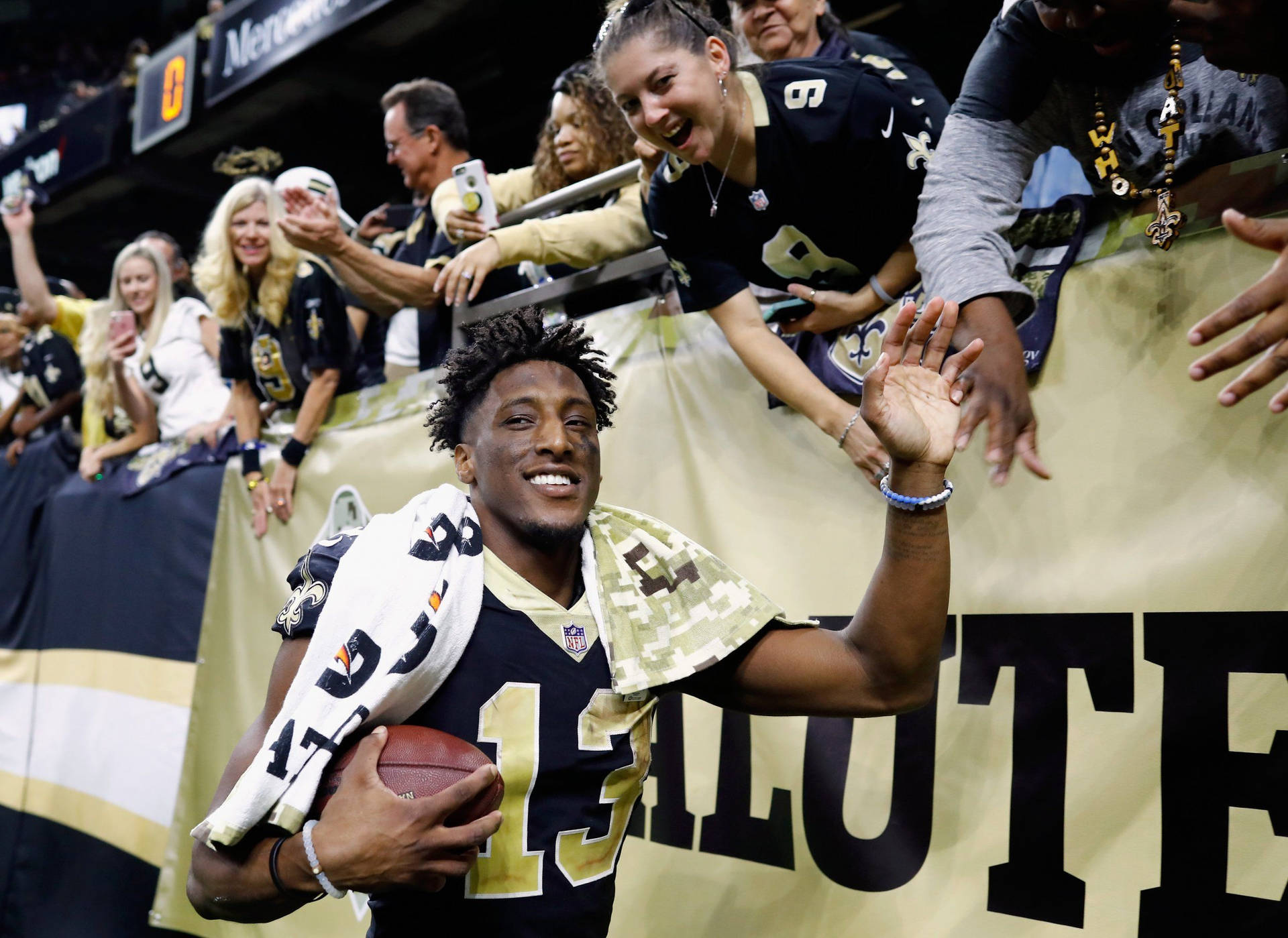 Michael Thomas With Fans