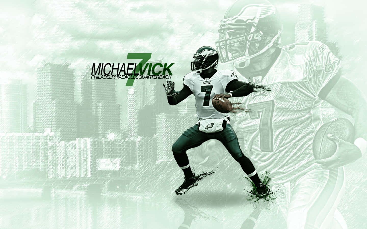 "Michael Vick - NFL Quarterback" Wallpaper