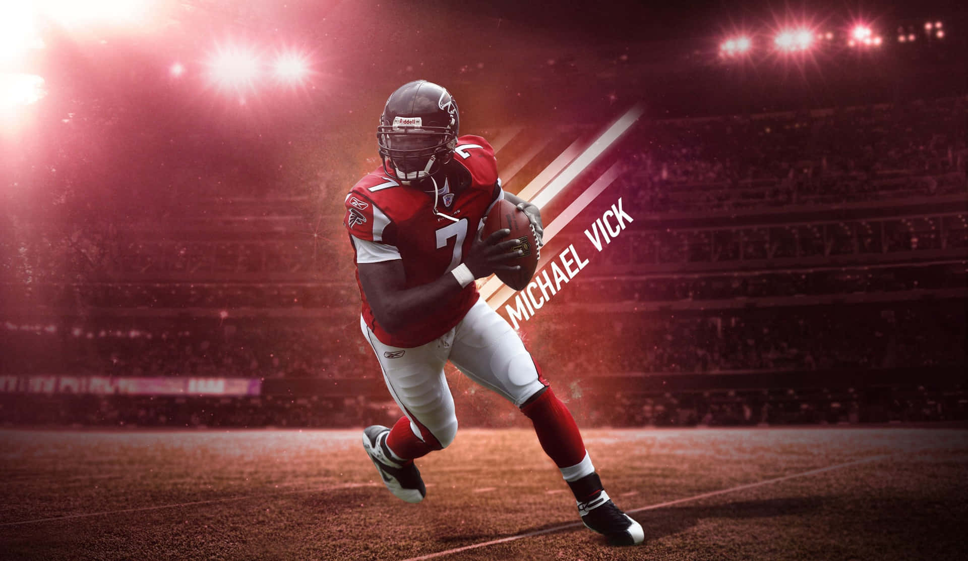 "Michael Vick at a Press Conference in 2010" Wallpaper