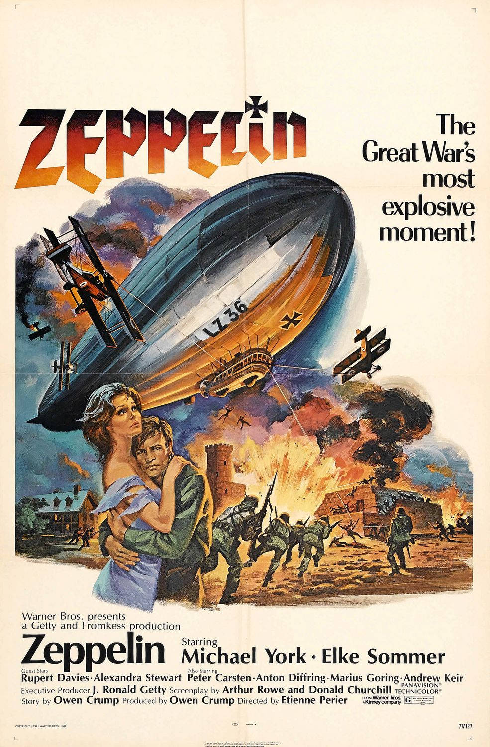 Michael York 1971 Zeppelin War Movie Wallpaper