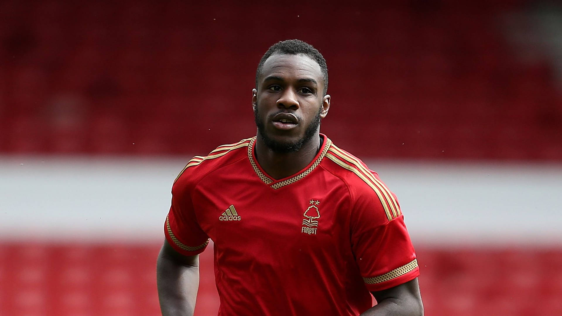 Michail Antonio in Action at Nottingham Forest Wallpaper