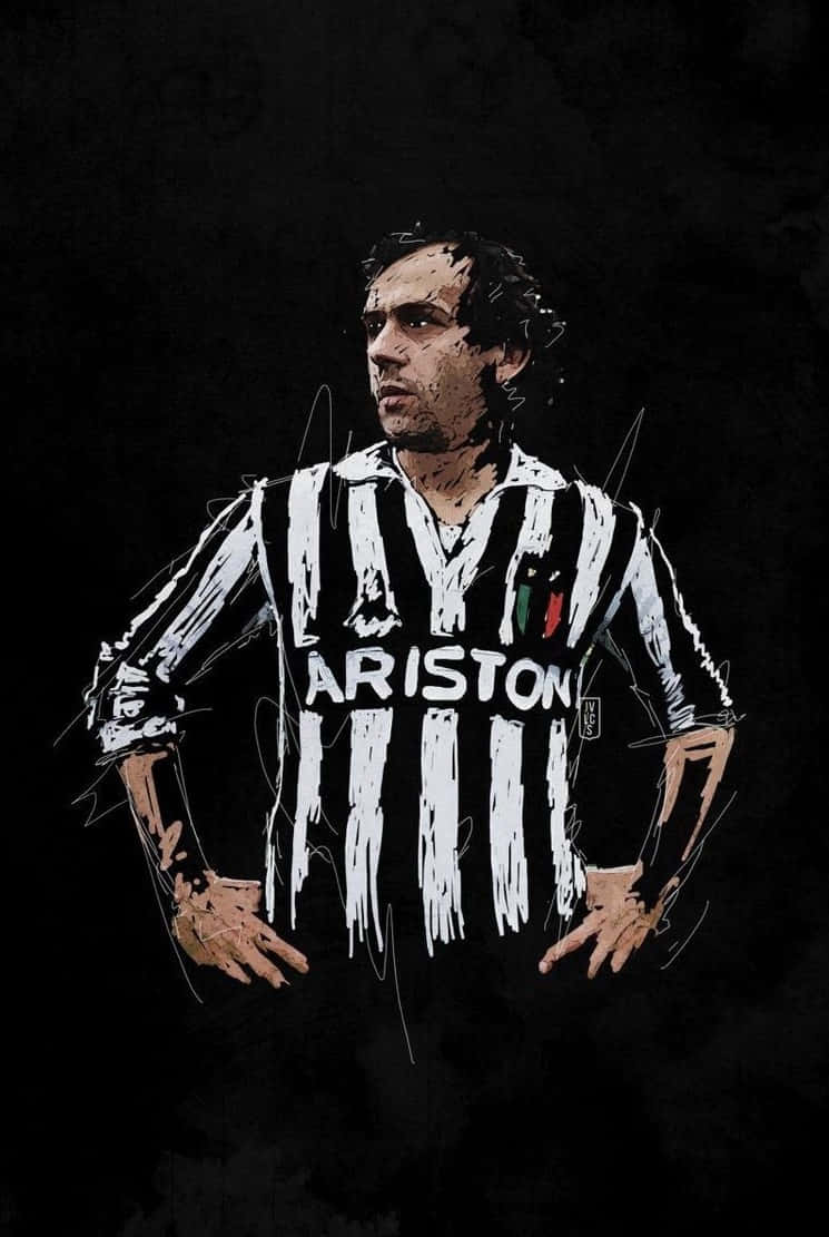 Michel Platini Football Digital Art Wallpaper