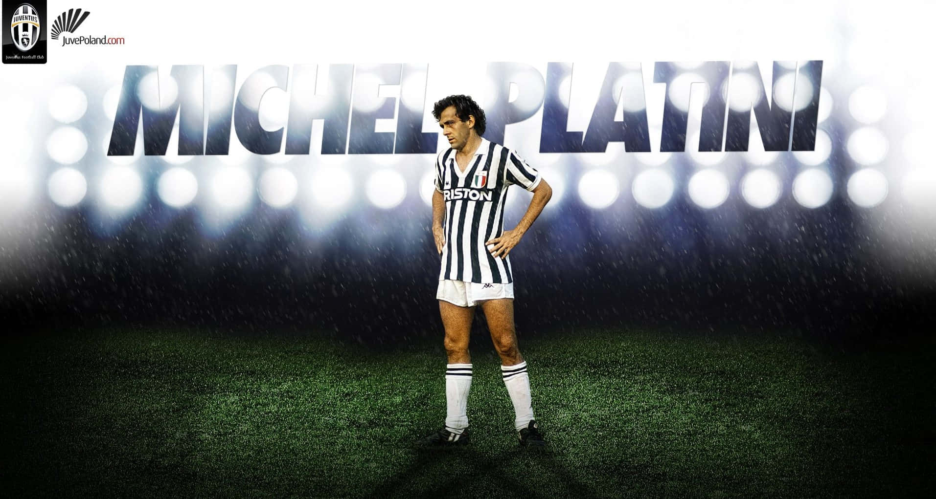 Michel Platini Fodboldspiller Legende Fotografering Wallpaper