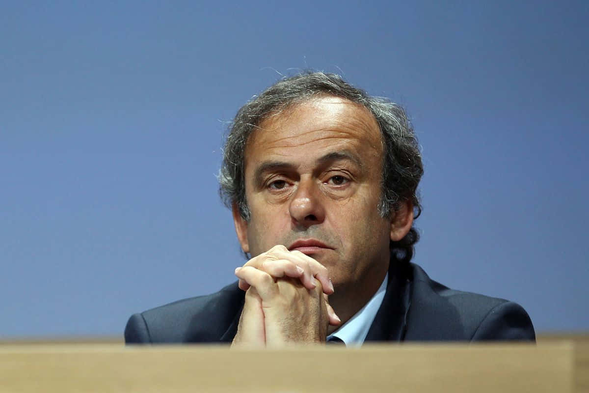 Michel Platini Forum Interview Close Up Photography Wallpaper