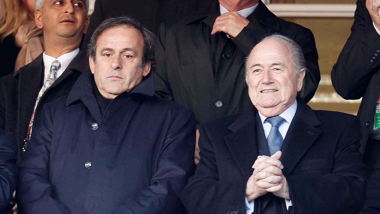Fotografíade Michel Platini Y Sepp Blatter Fondo de pantalla