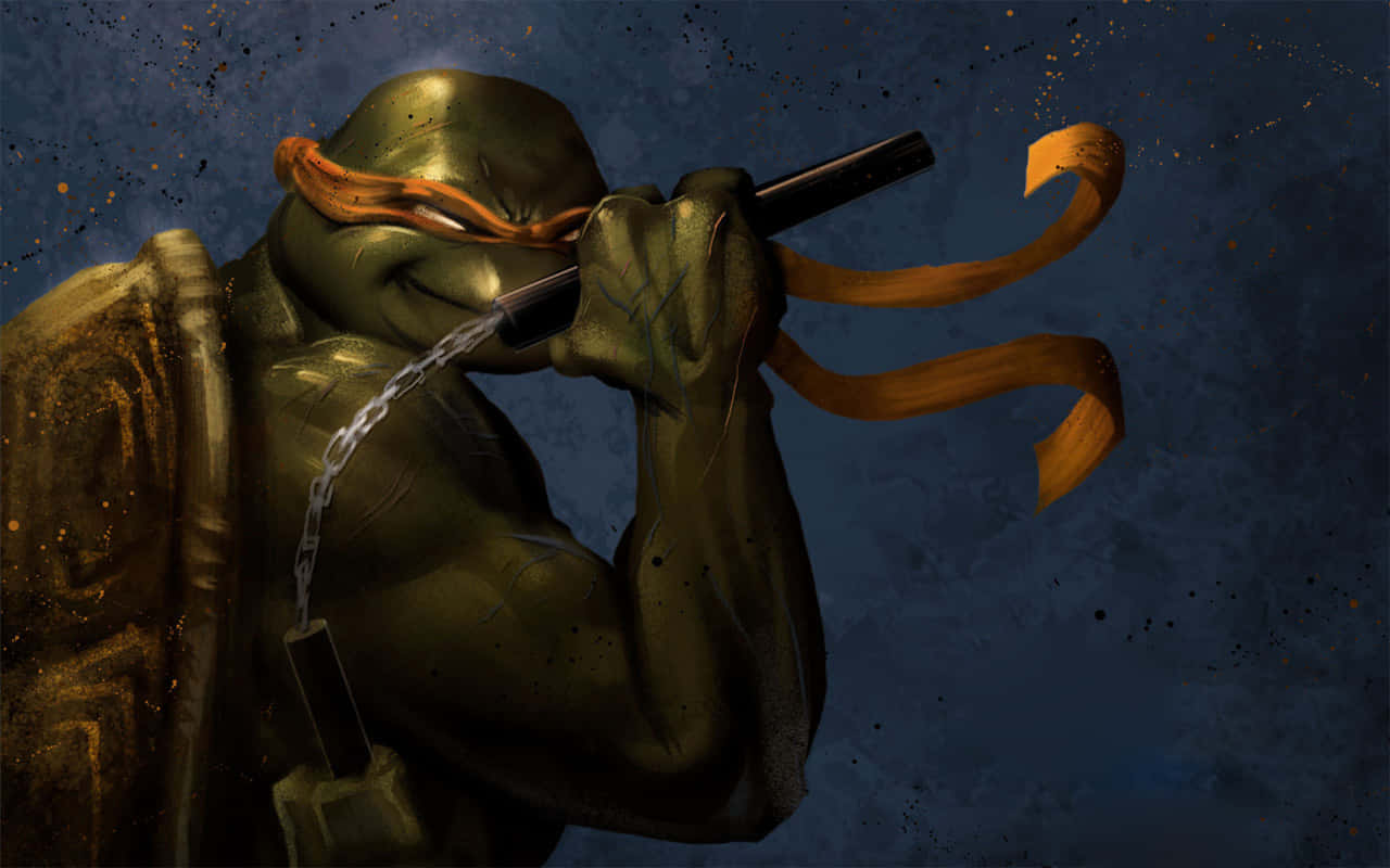 Michelangelofrån Teenage Mutant Ninja Turtles. Wallpaper