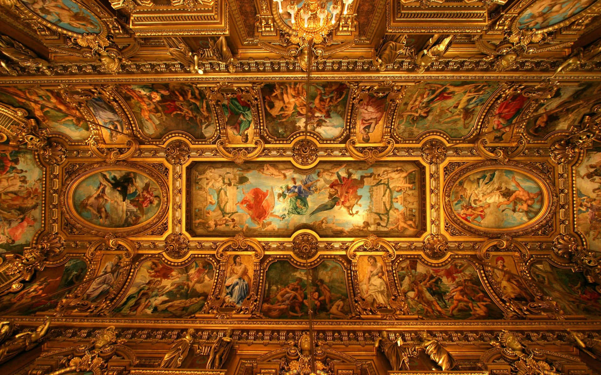 Sistine Chapel Ceiling By Michelangelo Wallpaper