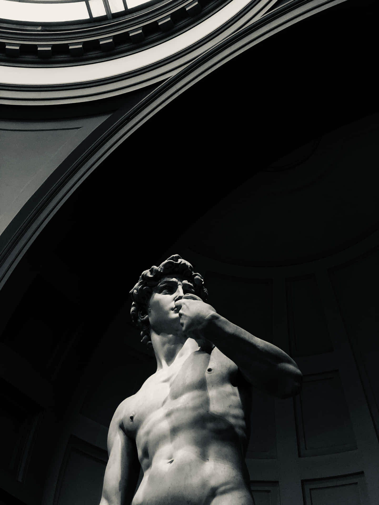 Davidde Michelangelo Vista Desde Abajo Fondo de pantalla